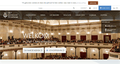 Desktop Screenshot of concertgebouw.nl